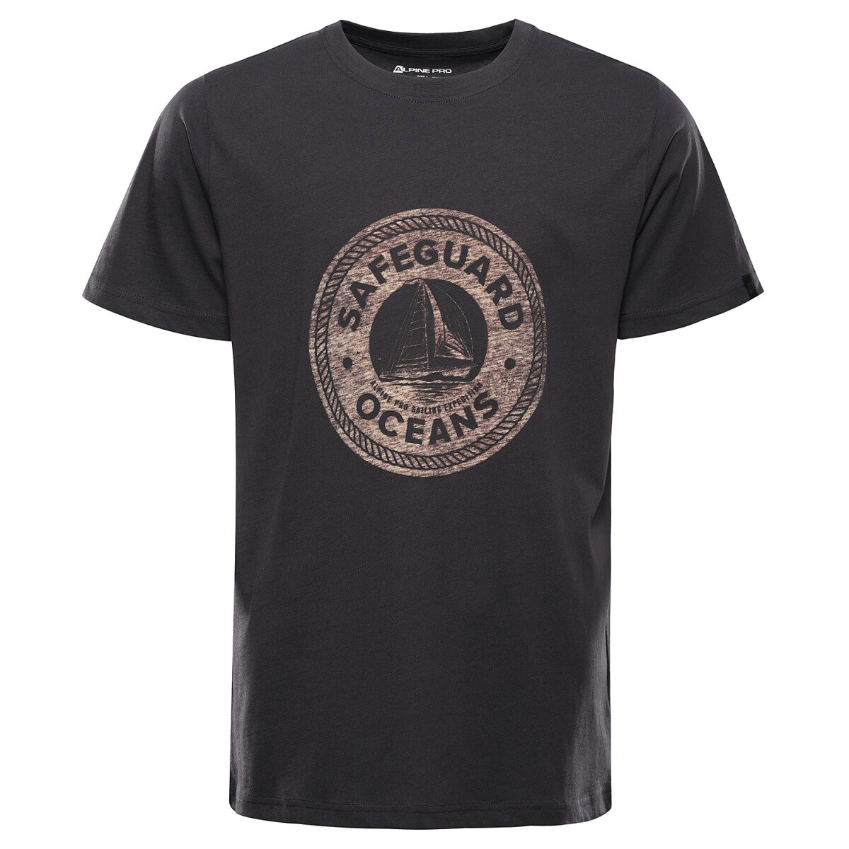 Pánské bavlněné triko alpine pro domen šedá xs