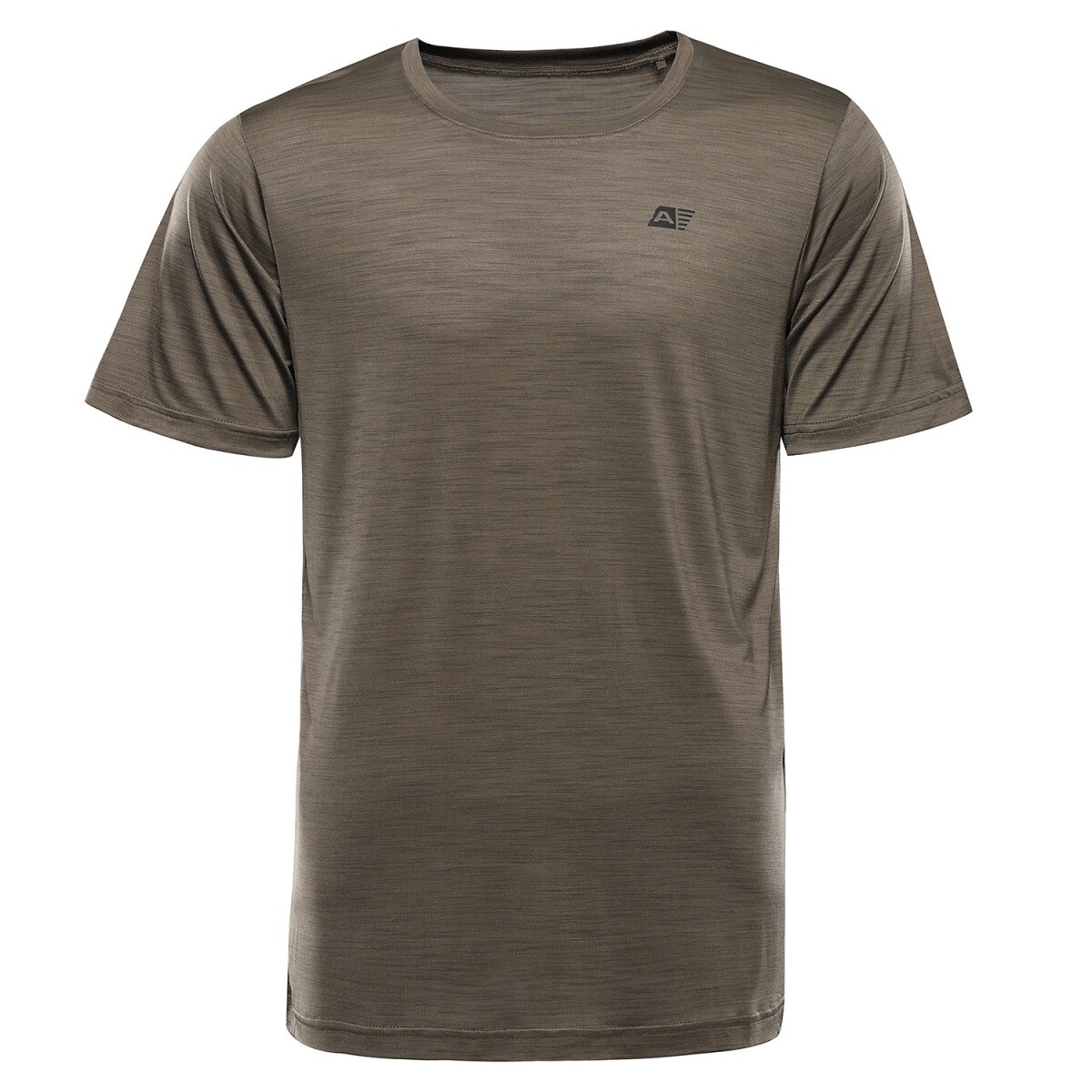 Pánské rychleschnoucí triko s cool dry alpine pro basik  hnědá xl
