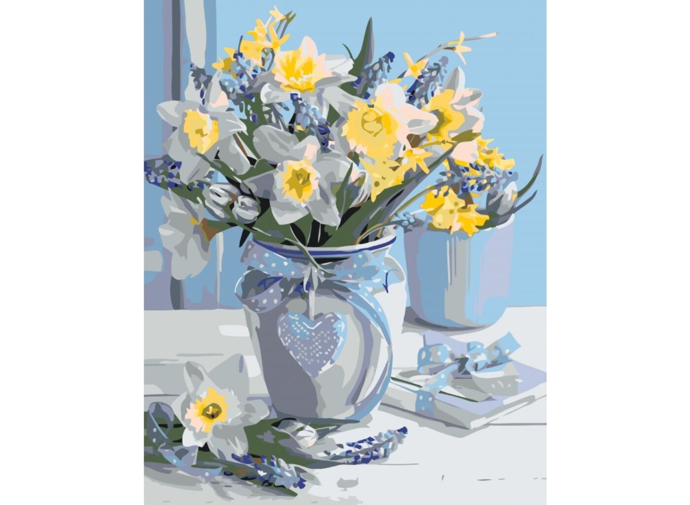 MALUJEŠ Malování podle čísel - MARIANNA LOKSHINA - KYTICE NARCISEK Rozměr: 80x100 cm