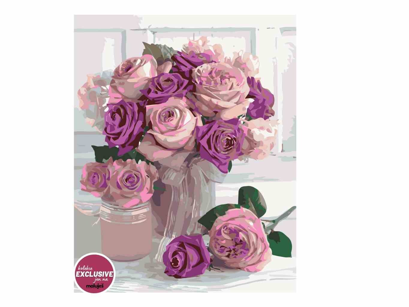 MALUJEŠ Malování podle čísel - MARIANNA LOKSHINA - SVATEBNÍ PUGÉTx Rozměr: 80x100 cm