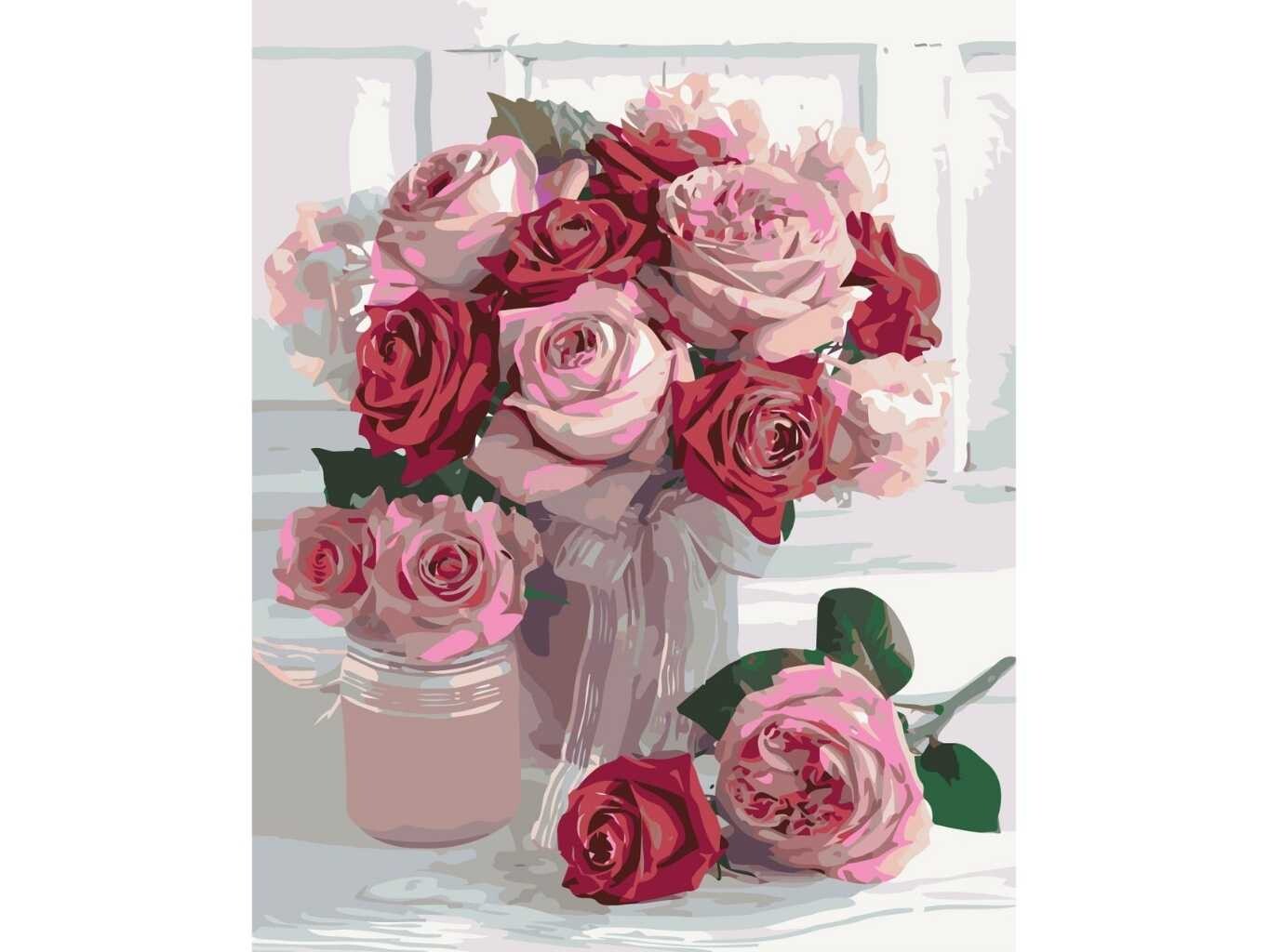 MALUJEŠ Malování podle čísel - MARIANNA LOKSHINA - SVATEBNÍ PUGÉT Rozměr: 80x100 cm