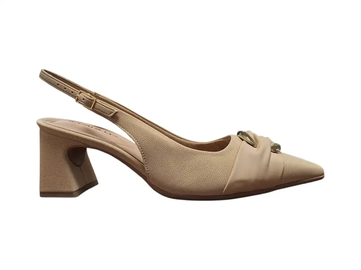 Piccadilly 764020-1 Dámské sandály na podpatku béžové 36