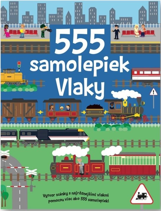 555 samolepiek Vlaky