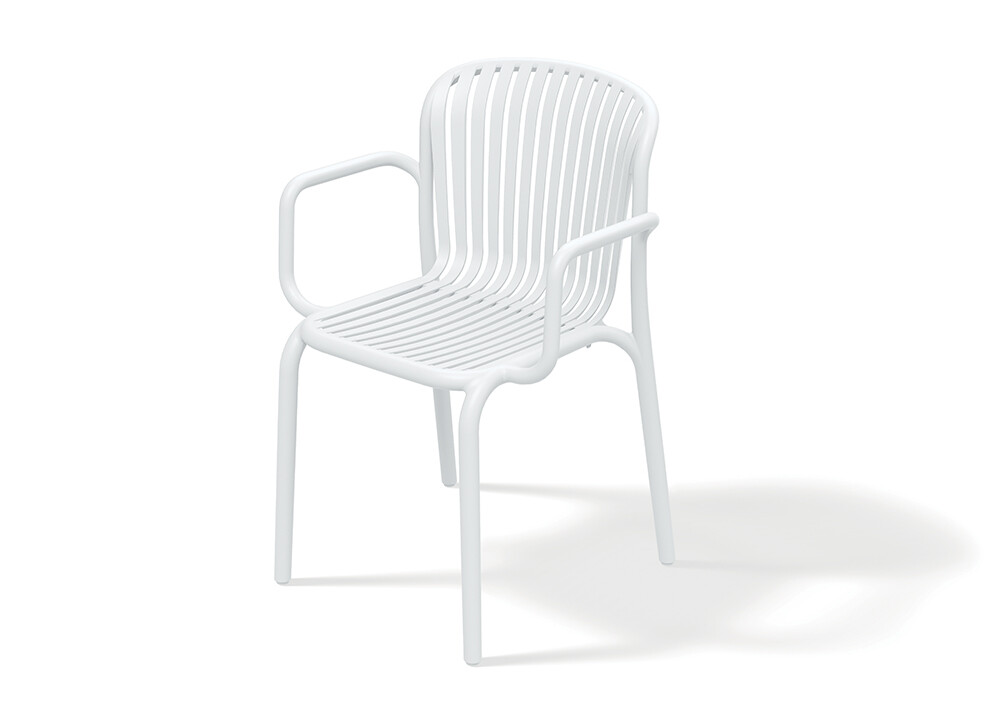 Ferne Židle s područkami BRENE, bílá