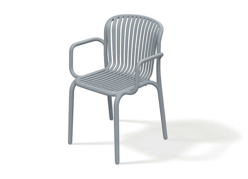 Ferne Židle s područkami BRENE, šedá