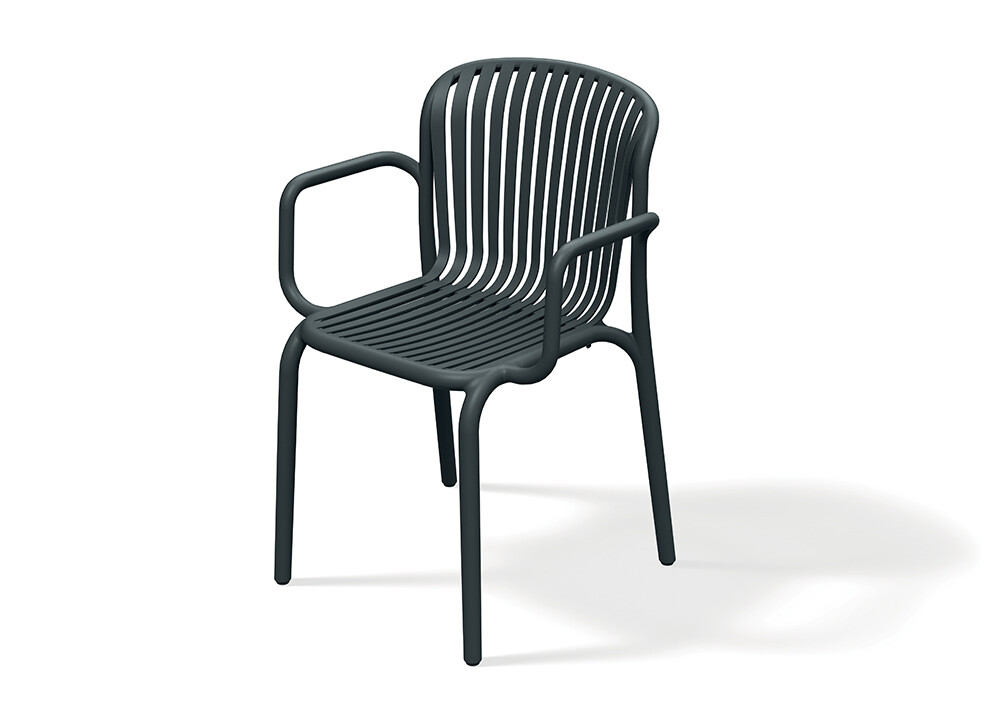 Ferne Židle s područkami BRENE, uhelná