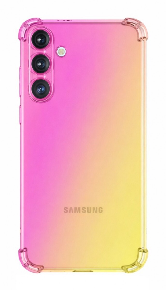 Kryt TopQ Samsung A57 5G Shock duhový růžovo-žlutý 172639