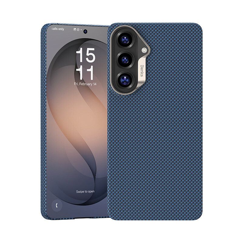 Magnetický kryt Benks Armor Tint Kevlar 1000D pro Samsung Galaxy S26 Plus - modrý