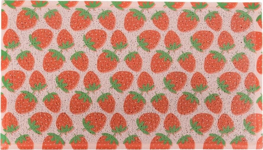 Rohožka z PVC 40x70 cm Pink Strawberry – Artsy Doormats