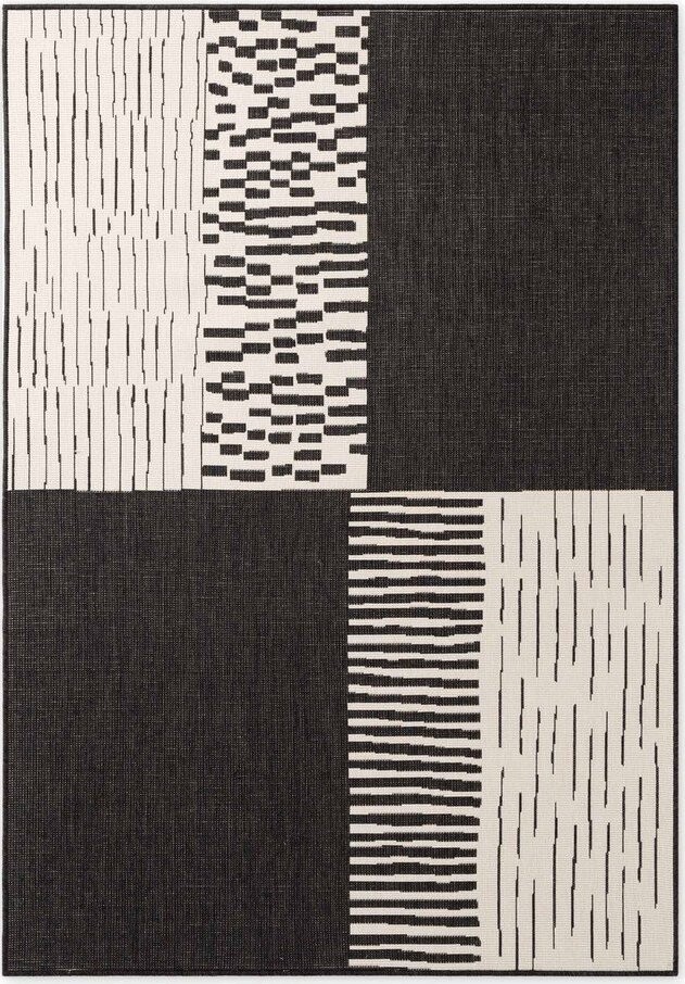 Černý/krémový vnitřní a venkovní koberec 120x170 cm Haringey Acacia – Ted Baker