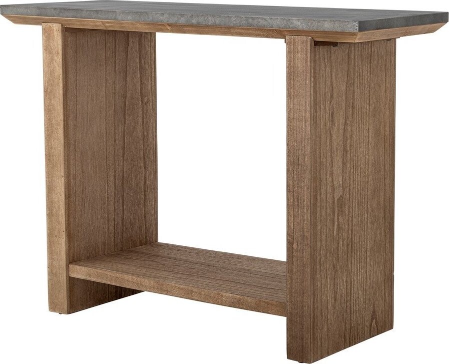 Konzolový stolek s kovovou deskou v přírodní barvě 40x110 cm Riva – Bloomingville