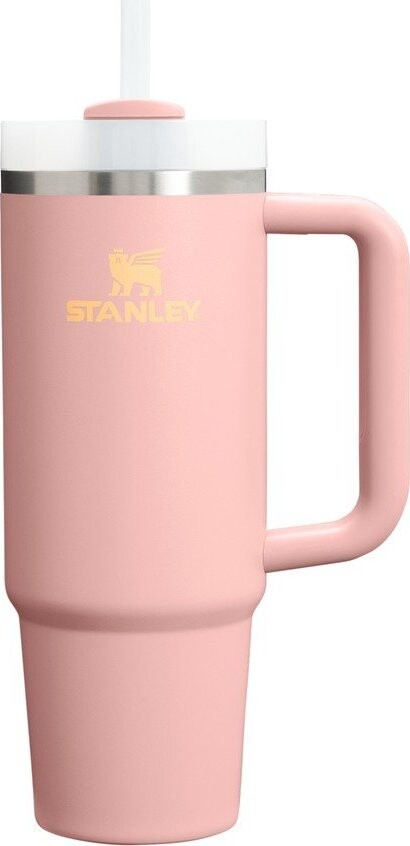Broskvová termoska s brčkem z nerezové oceli 890 ml Quencher H2.O FlowState™ Tumbler Peach Rose – Stanley