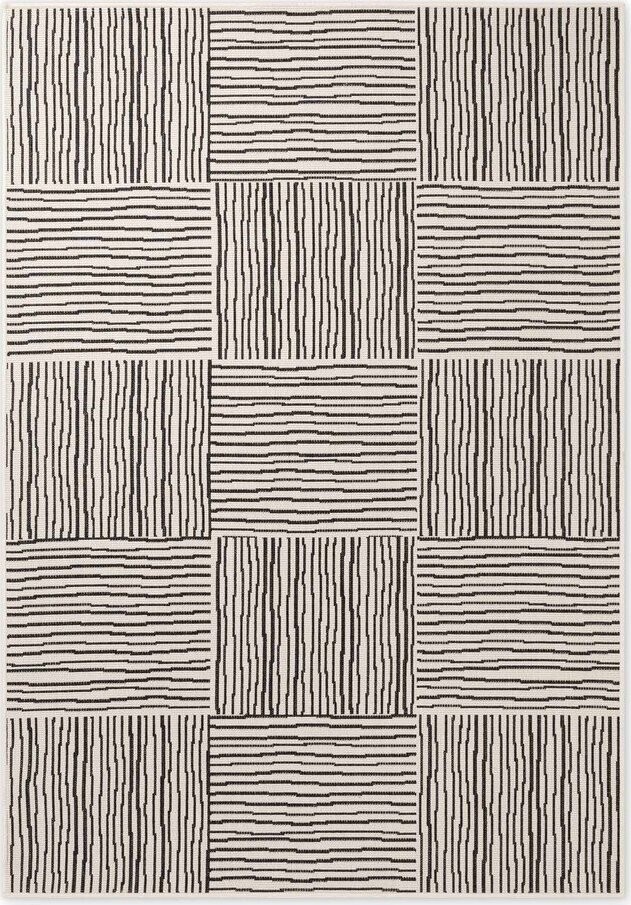 Černý/krémový vnitřní a venkovní koberec 120x170 cm Haringey Nightingale – Ted Baker