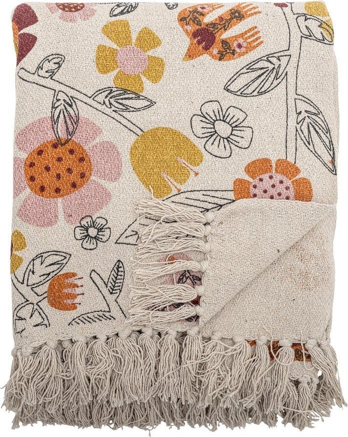 Deka s příměsí bavlny 130x160 cm Vivielle – Bloomingville