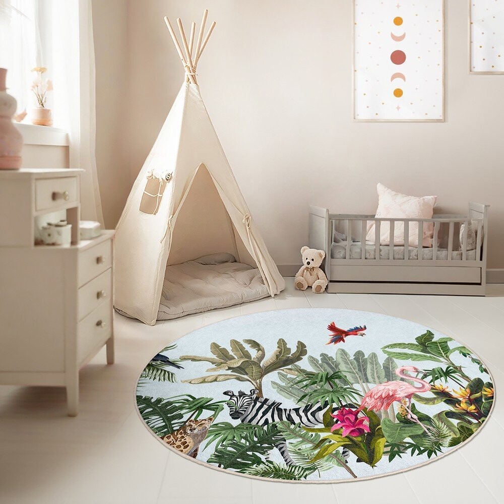 Pratelný dětský hrací koberec ø120 cm Jungle – Mila Home