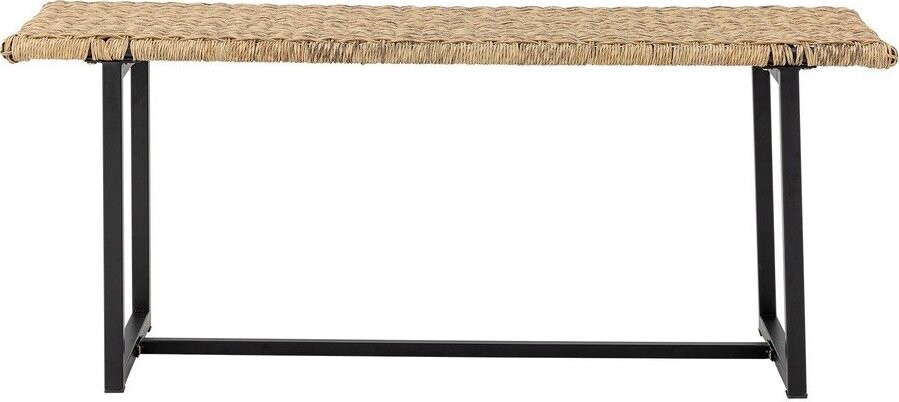 Ratanová zahradní lavice v přírodní barvě Adilly – Bloomingville