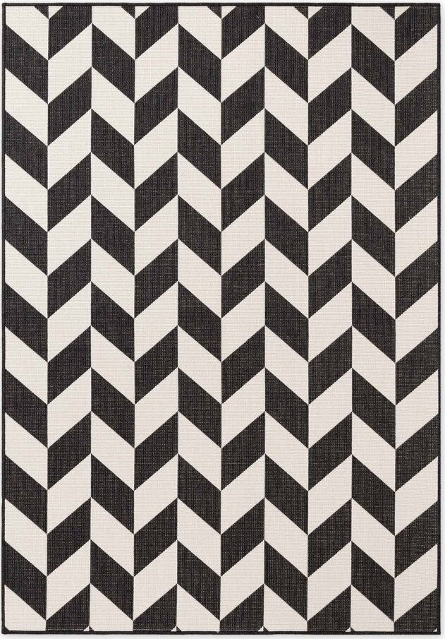 Černý/krémový vnitřní a venkovní koberec 120x170 cm Haringey Terrick – Ted Baker