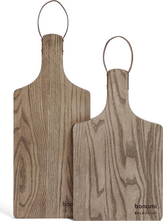 Servírovací dřevěná prkénka v sadě 2 ks 52,5 x 18 cm – Bonami Selection