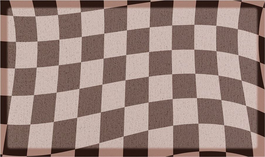 Rohožka z PVC 40x70 cm Checkerboard – Artsy Doormats