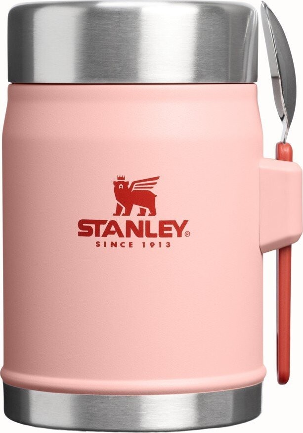 Broskvová termoska na jídlo z nerezové oceli 400 ml Legendary Food Jar + Spork Peach Rose – Stanley