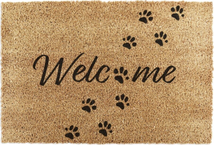 Rohožka z kokosového vlákna 60x90 cm Welcome Paws – Artsy Doormats