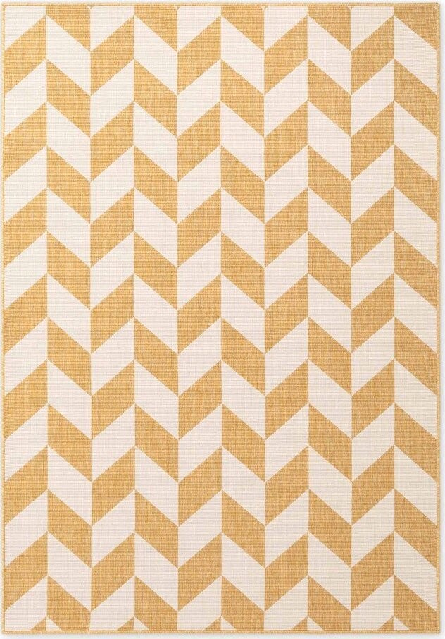 Okrově žlutý/krémový vnitřní a venkovní koberec 120x170 cm Haringey Terrick – Ted Baker
