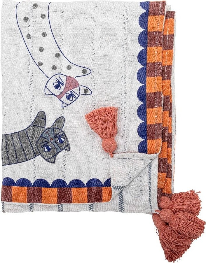 Deka s příměsí bavlny 130x155 cm Missy – Bloomingville