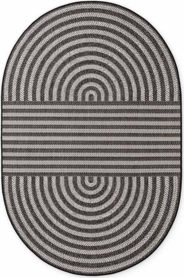 Černý/krémový vnitřní a venkovní koberec 160x230 cm Haringey Woodfield – Ted Baker