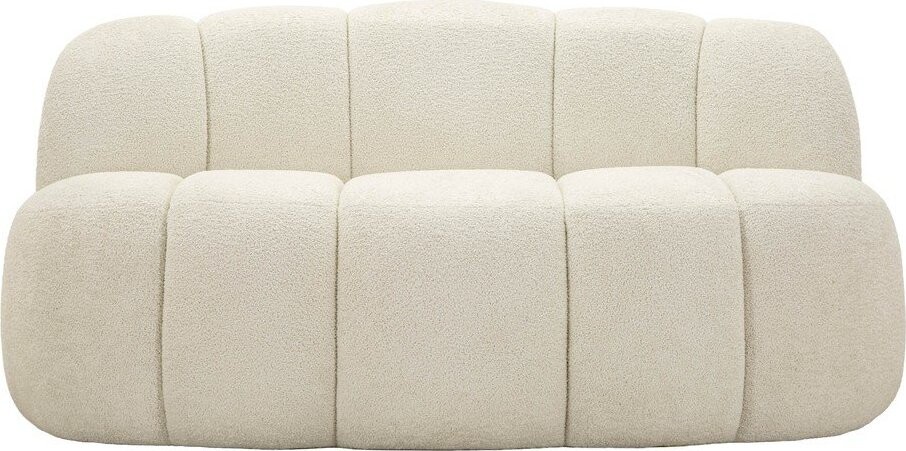 Bílá pohovka z textilie bouclé 145 cm Ball – Mauro Ferretti