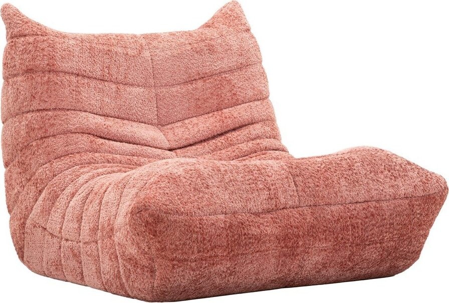 Růžový sedací vak z textilie bouclé Mask – Mauro Ferretti