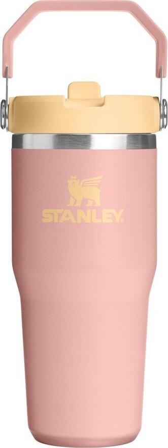 Broskvová termoska z nerezové oceli 410 ml IceFlow™ Flip Straw 2.0 Tumbler Peach Rose – Stanley