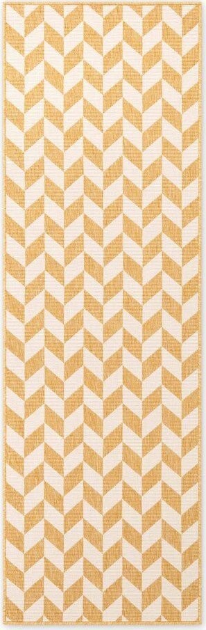 Okrově žlutý/krémový vnitřní a venkovní běhoun 80x200 cm Haringey Terrick – Ted Baker