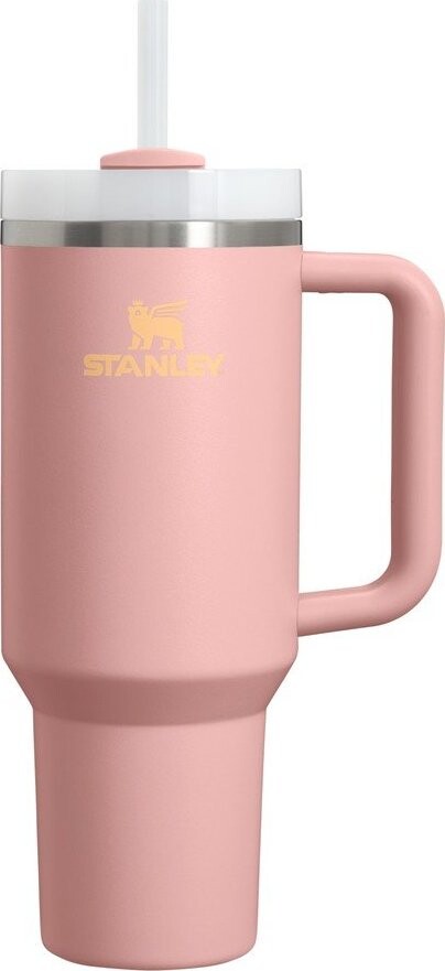Broskvová termoska s brčkem z nerezové oceli 1,18 l Quencher H2.O FlowState™ Tumbler Peach Rose – Stanley