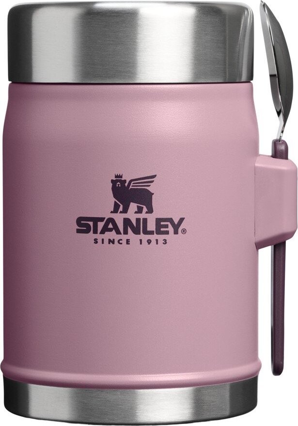 Fialová termoska na jídlo z nerezové oceli 400 ml Legendary Food Jar + Spork Purple Smoke – Stanley