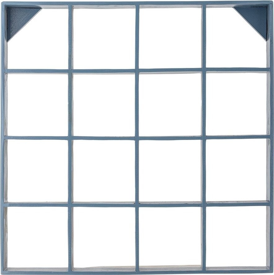 Modrá patrová police z recyklovaného dřeva 70 cm Bekka – Bloomingville