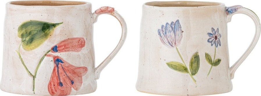 Krémové keramické hrnky v sadě 2 ks 430 ml Camilla – Bloomingville