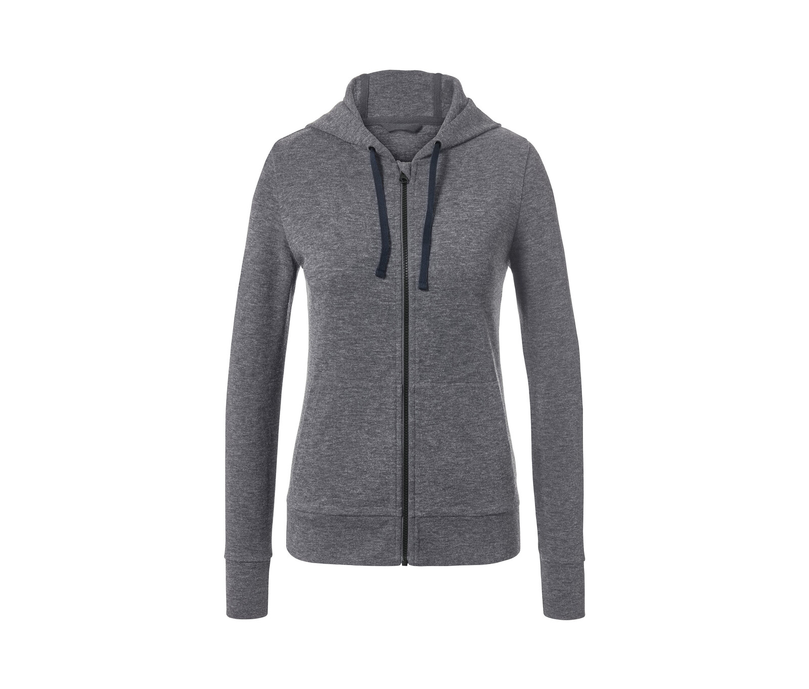 Tchibo - Bunda s kapucí a vlnou s certifikací RWS - pro ženy - vel. S 36/38 - barva: šedá