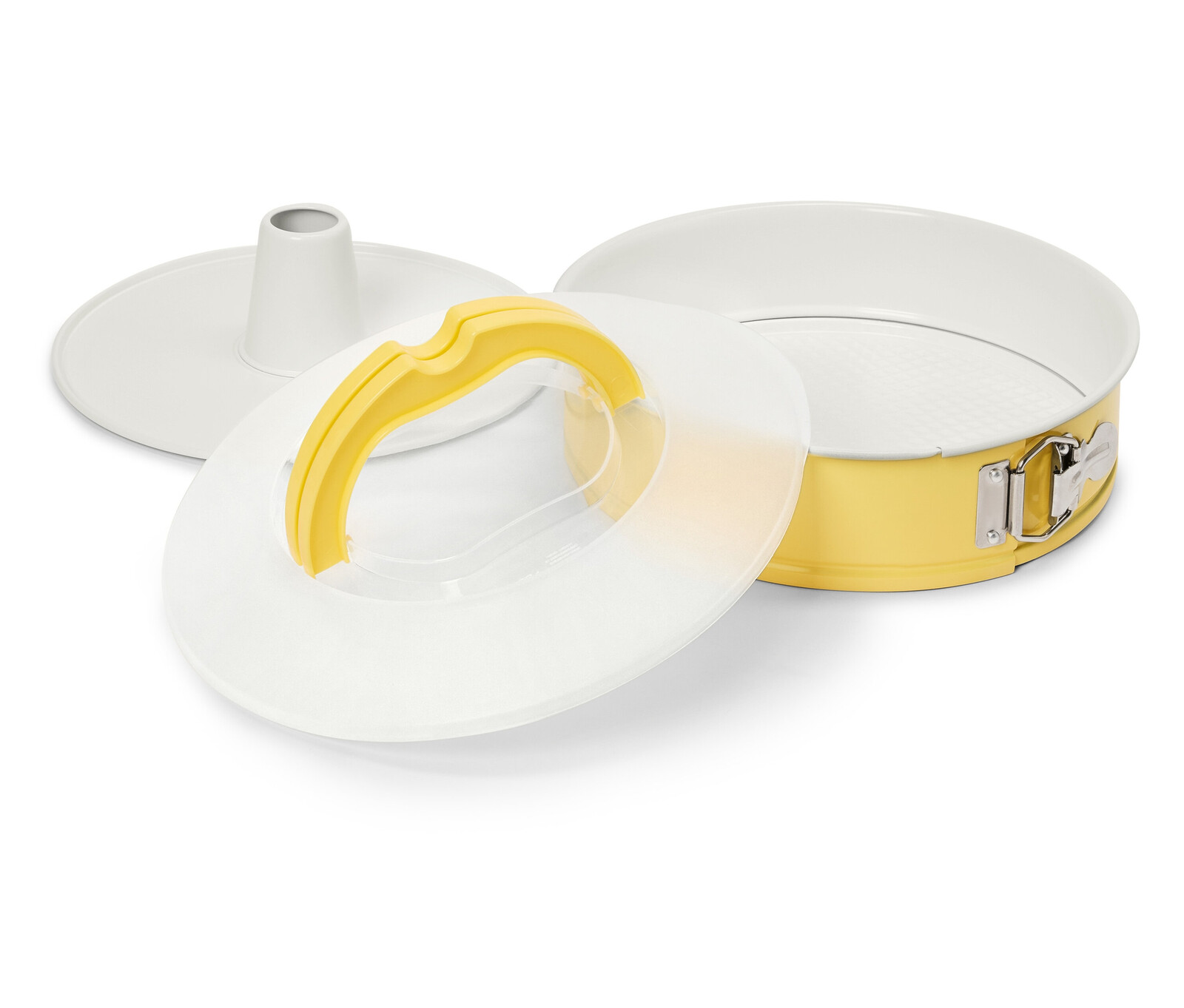 Tchibo - Forma na dort s přepravním víkem - barva: bílá