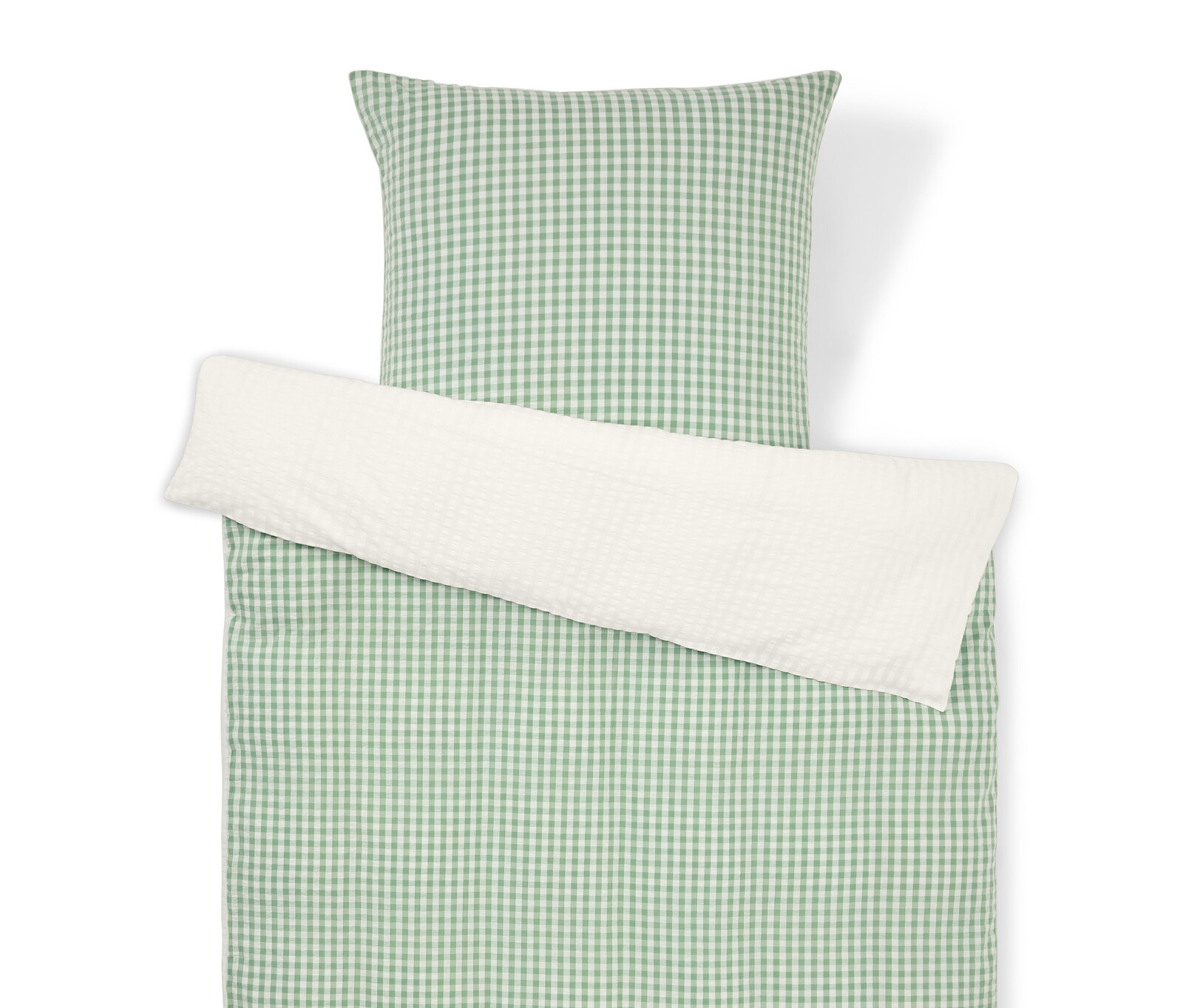 Tchibo - Bavlněné povlečení ze seersuckeru - barva: bílá