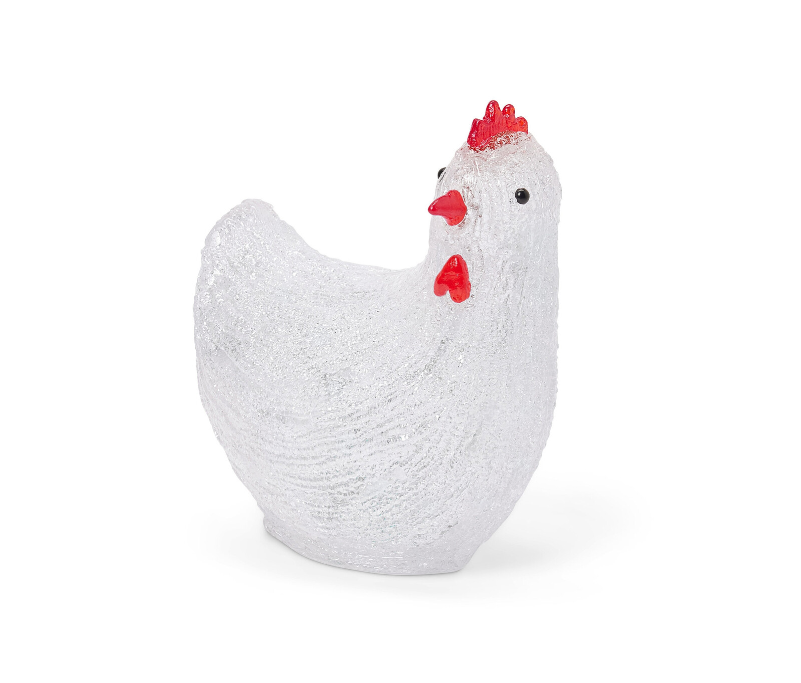 Tchibo - Solární slepice s LED pro venkovní použití - barva: bílá