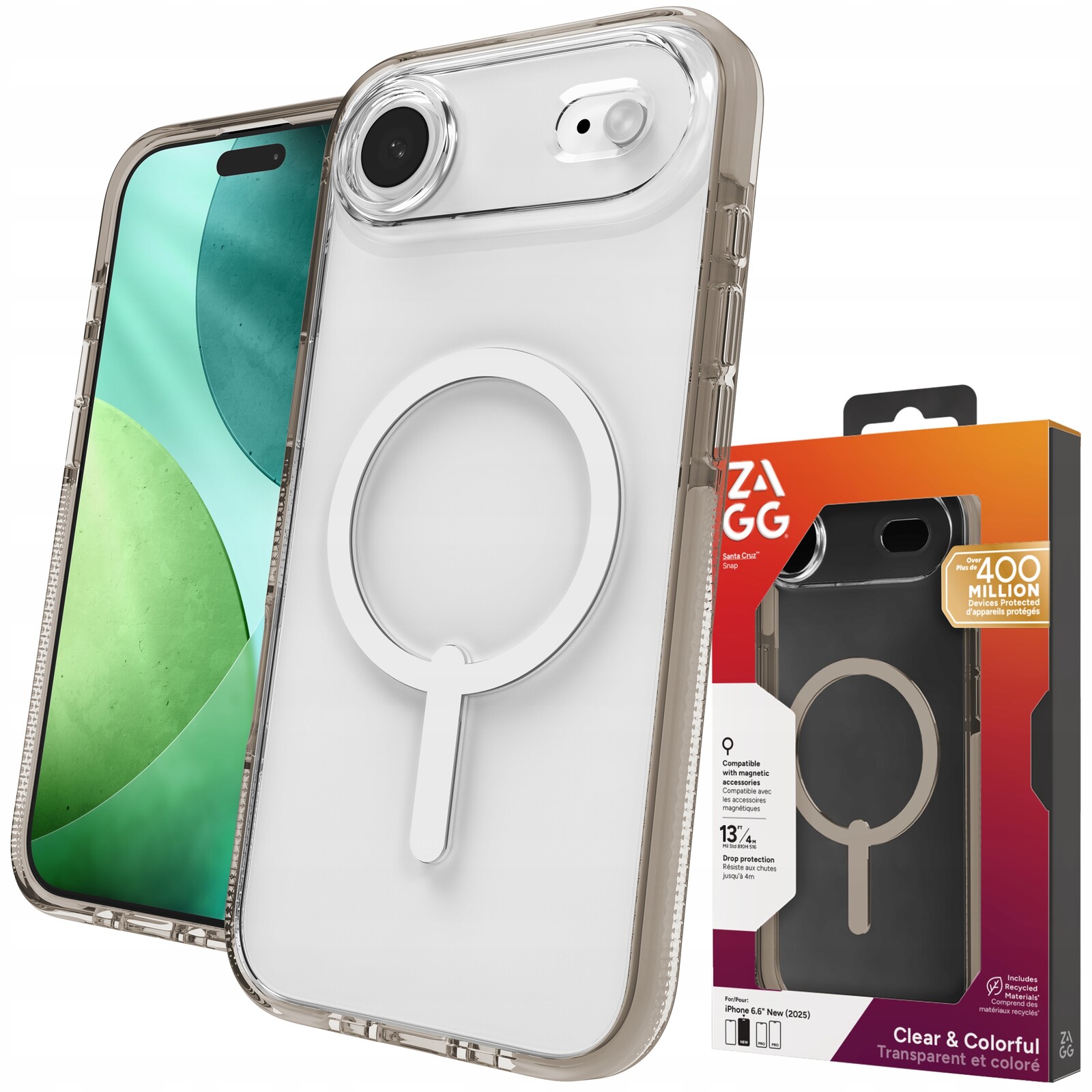 Zagg Santa Cruz Snap Case Pouzdro s MagSafe pro iPhone Air Kryt