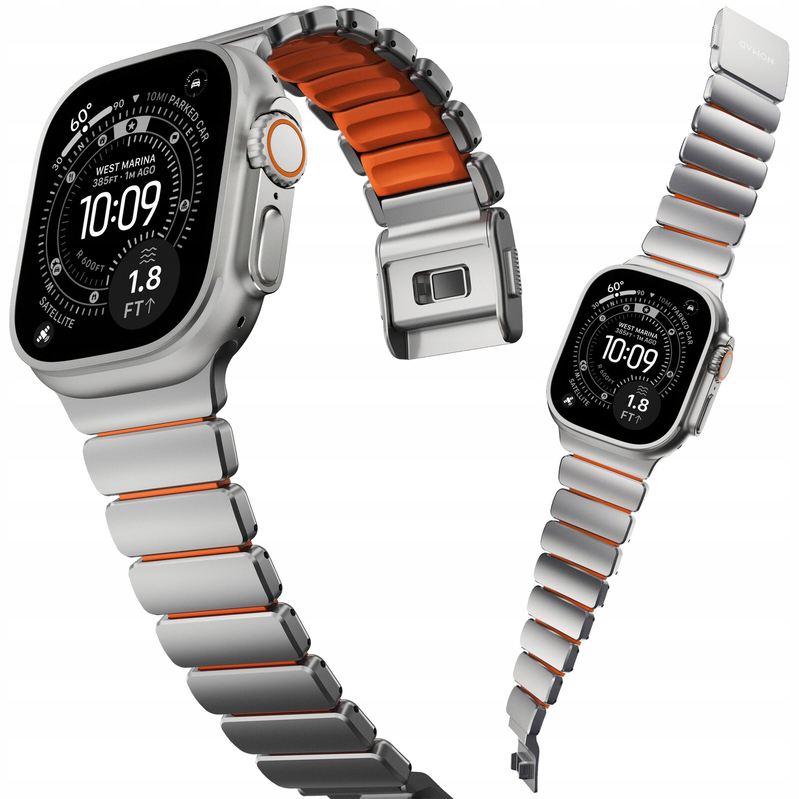 Nomad Stratos Band – Titanový náramek pro Apple Watch 49 46 45 44 mm