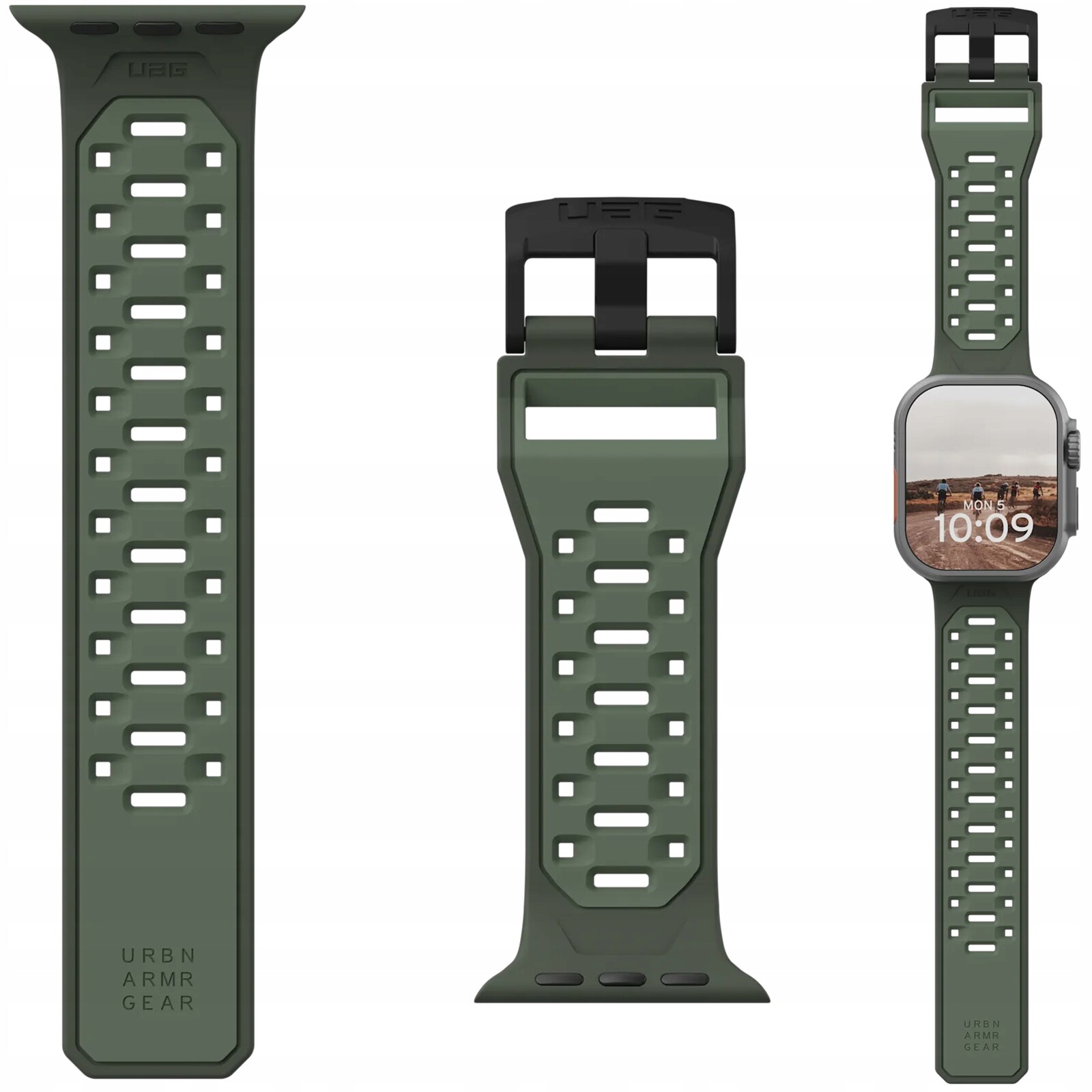 Uag Civilian Strap – Silikonový řemínek pro Apple Watch 49 46 45 44 mm