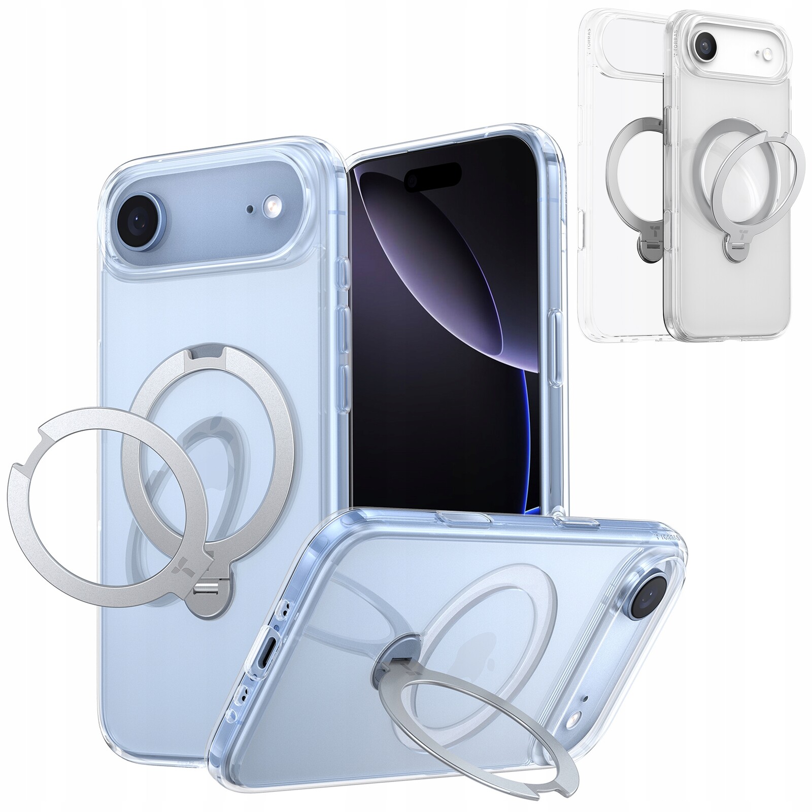 Torras Ostand Spin Case – Pouzdro MagSafe s držákem pro iPhone Air Kryt