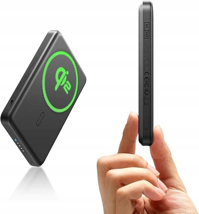 Powerbanka Esr 5000 mAh MagSafe Qi2 15W, Led indikátor, rychlá