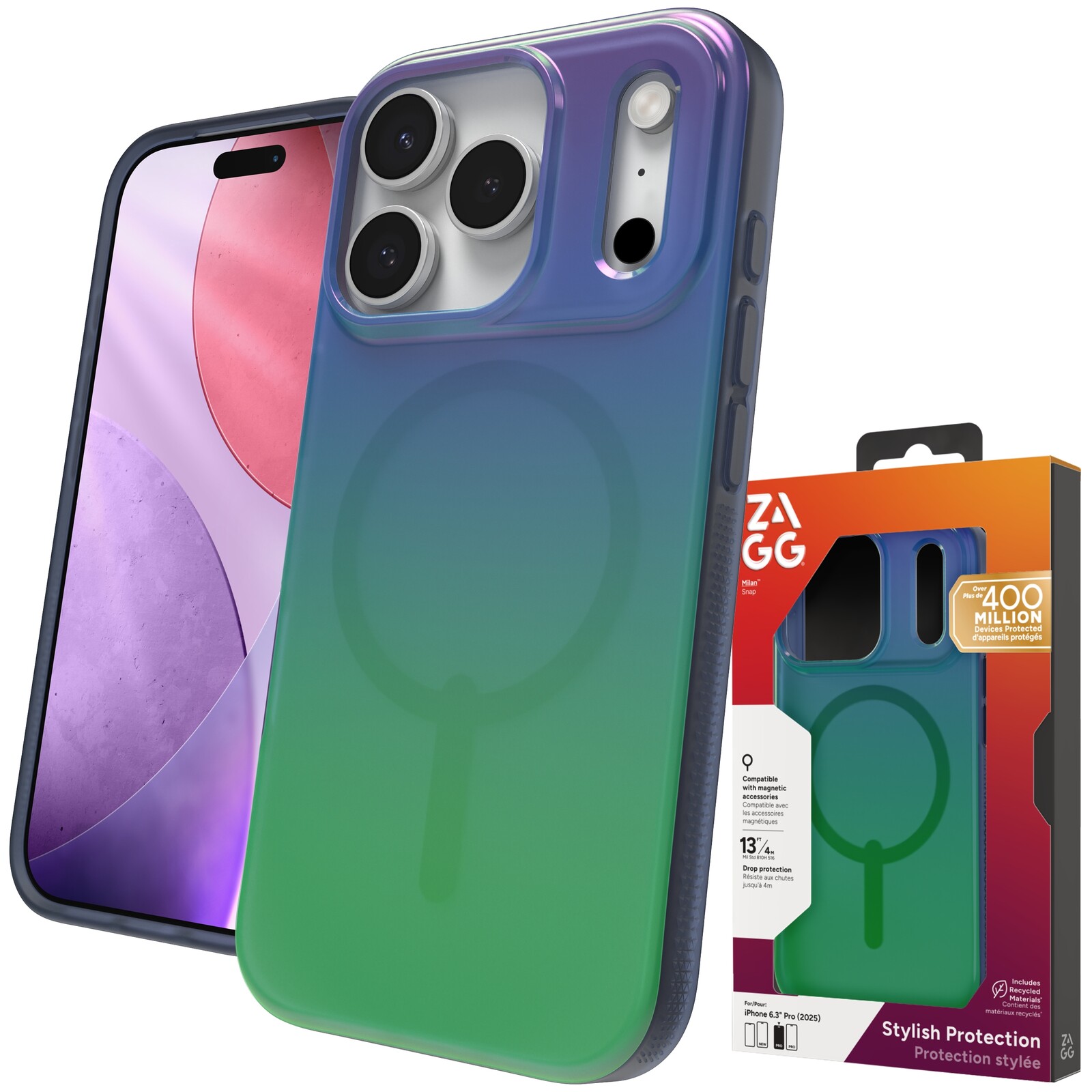 Zagg Milan Snap Case – Pouzdro s MagSafe pro iPhone 17 Pro Kryt