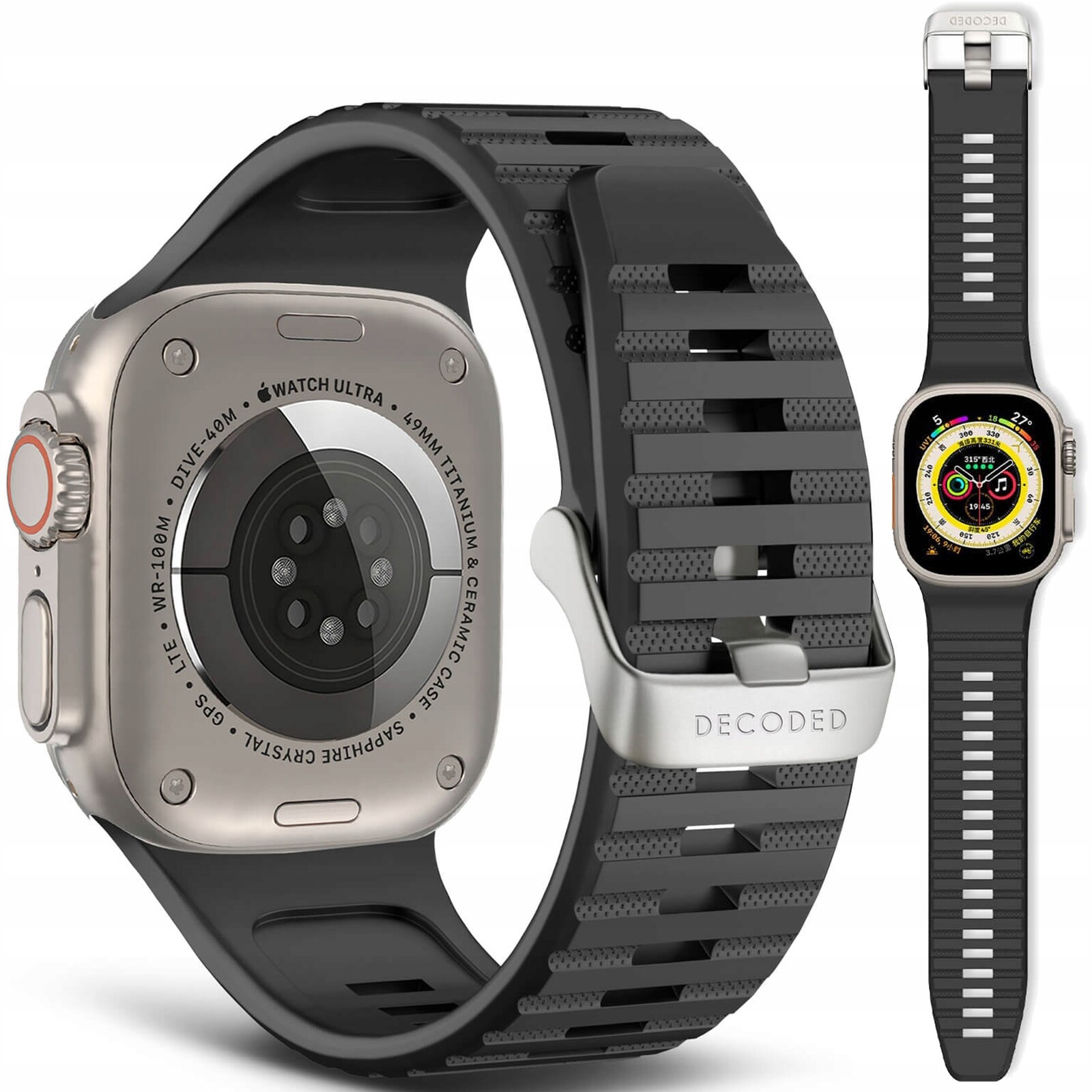 Decoded Sport Strap – silikonový pásek pro Apple Watch 49 46 45 44 mm