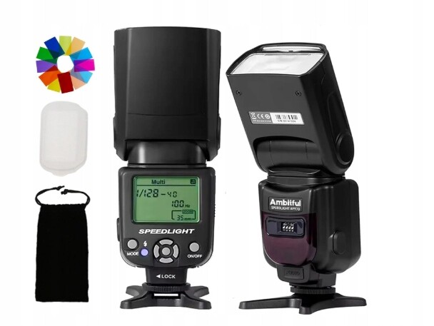 Ambiciózní AF970 pro Canon, Nikon, Sony, Olympus, nastavitelná blesková hlava