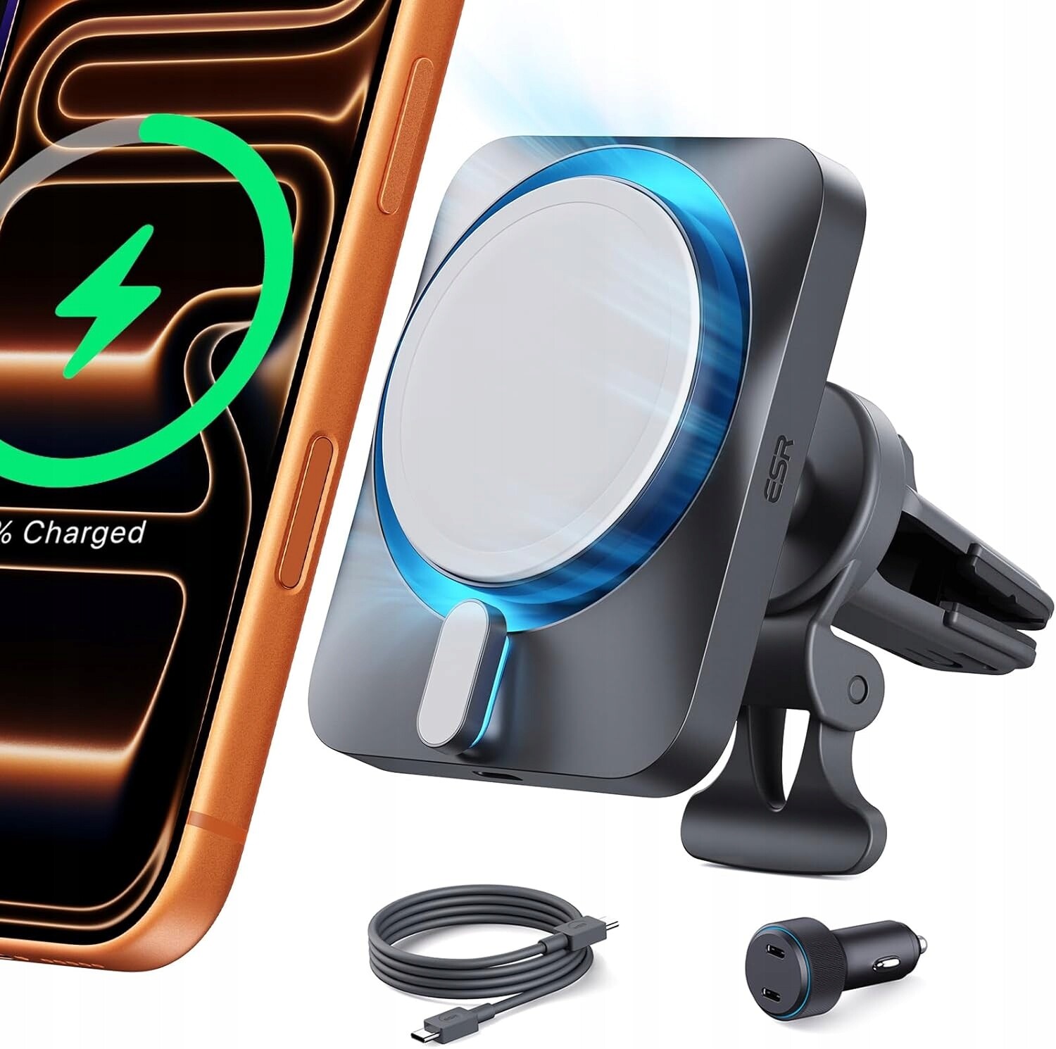 Magnetický držák Esr 15W bezdrátový s CryoBoost pro iPhone 15/14/13/12