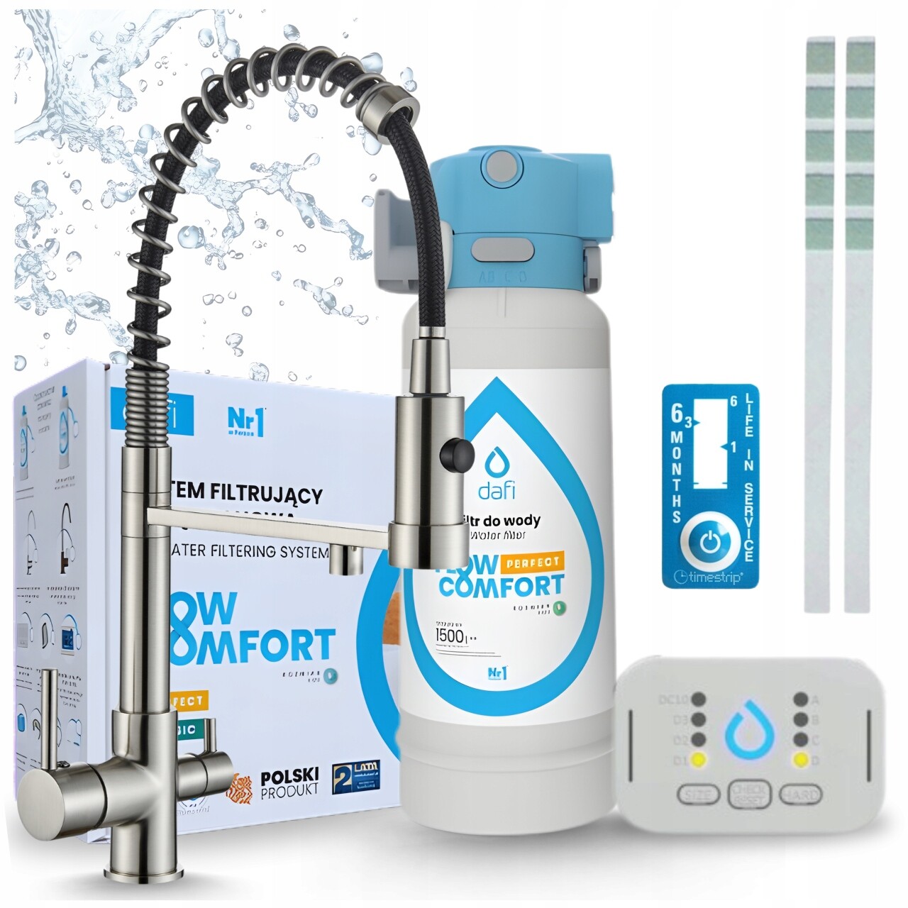 Filtr Pod Dřez Dafi Flow Control D-1 A Kuchyňská Třícestná Stojánková Baterie